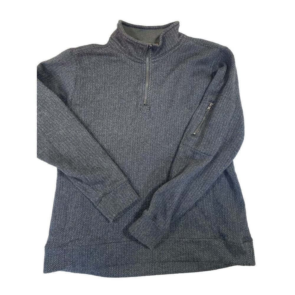 Jeremiah Sweater Mens Extra Large Grey Pullover 1/4 Zip‎ Classic Stretch XL